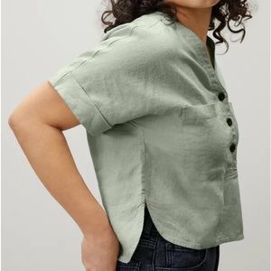 Everlane 100% linen utility shirt